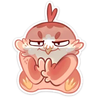 😈 bird, cartoon, cute, sticker, animal, owl, character telegram sticker