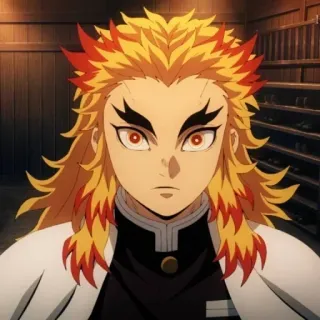🔥 Kyojuro Rengoku Demon Slayer Аниме, Манга, Огонь, Ренгоку telegram sticker