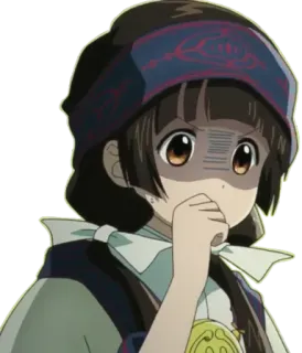 🐻 anime, girl, confused, cute telegram sticker