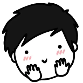 ☺️ Desenho animado, Fofo, Feliz, Chibi, Menino, Personagem telegram sticker