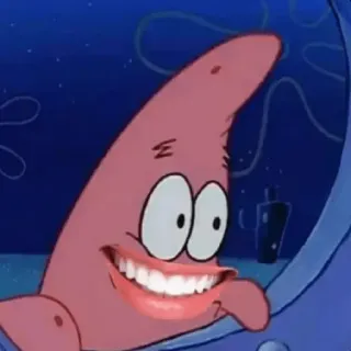 😀 Patrick Star Spongebob Squarepants patrick star, spongebob, hoạt hình, hài hước, meme whatsapp sticker