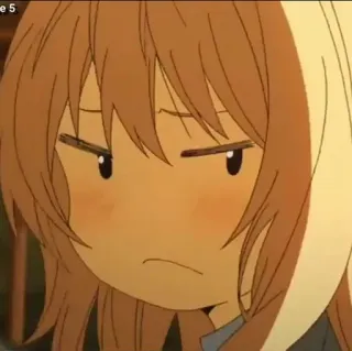 🎻 アニメ, 女の子, 漫画, キャラクター, 悲しい telegram sticker
