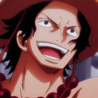 ♠ Ace One Piece 海贼王, 艾斯, 动漫, 卡通 telegram sticker