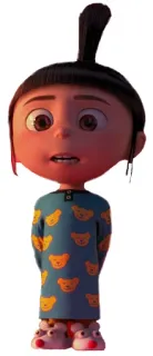 😮 Agnes Despicable Me Cartoon, animiert, Film, Figur, Mädchen telegram sticker