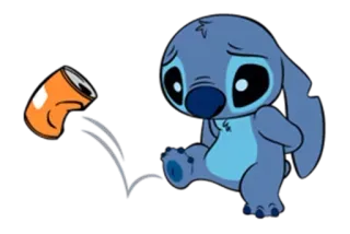 😞 Stitch Lilo & Stitch Stitch, Lilo e Stitch, Cartoni animati, Triste, Disney telegram sticker