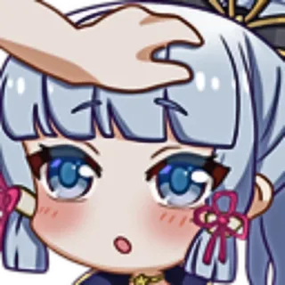 🙇‍♀️ Ayaka Genshin Impact anime, genshin impact, ayaka, tapinha na cabeça telegram sticker