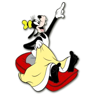 ⛅ Goofy goffo, Disney, cartone animato, cane, personaggio telegram sticker