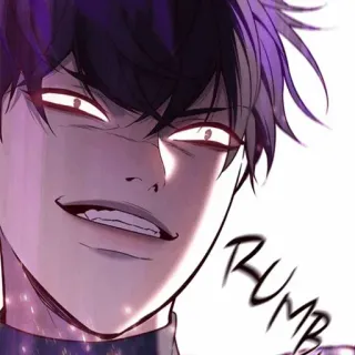 🥜 RUMBLE anime, manga, smirk, grin, character telegram sticker