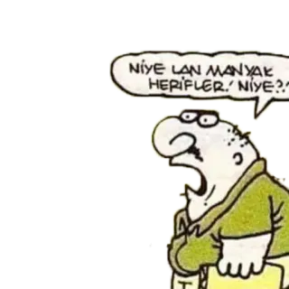 ❓ NİYE LAN MANYAK HERİFLER.' NİYE?.' 만화, 표정, 코믹, 남자, 질문 telegram sticker