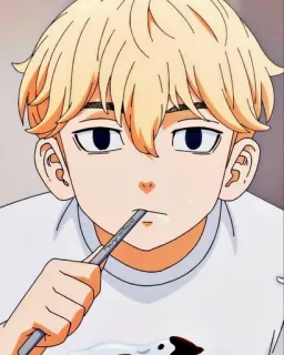 🤔 Takemichi Hanagaki Tokyo Revengers Anime, Personaggio, Fanart, Adesivo telegram sticker