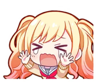 🌟 Anime, Chorando, Emocional, Desenho animado, Triste whatsapp sticker