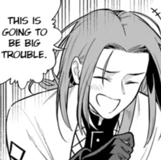 😂 THIS IS GOING TO BE BIG TROUBLE. Mangá, Anime, Problema, Problema, Desenho animado telegram sticker
