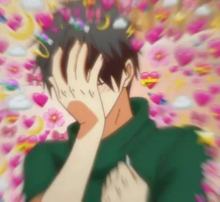 💓 anime, amore, cuori, personaggio, emozioni telegram sticker