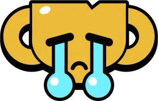 😭 traurig, weinen, Trophäe, Emoji, Emotion telegram sticker