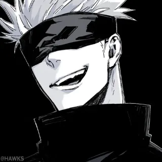 🌐 Gojo Satoru Jujutsu Kaisen Anime, Manga, Gojo Satoru, Jujutsu Kaisen, Personnage, Fanart telegram sticker