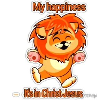 😁 My happiness
It's in Christ Jesus Cristianesimo, Felicità, Gesù, Leone, Cartone animato telegram sticker