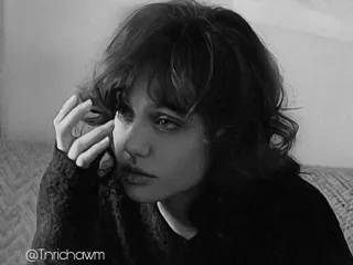 ➰ @Tnrrichawm 肖像, 女人, 黑白, 人物 telegram sticker