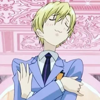 ❤️ Tamaki Suoh Ouran High School Host Club Anime, Tamaki Suoh, Ouran High School Host Club, Postać, Manga telegram sticker
