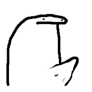 😳 stick figure, gesture, offensive, humor, meme telegram sticker