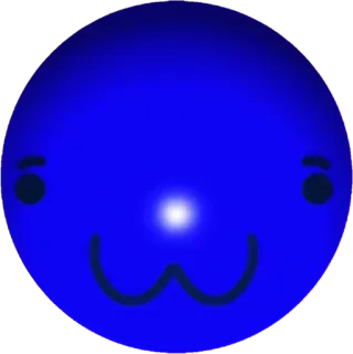 🤩 Schleim, Kleckser, süß, blau, Figur telegram sticker