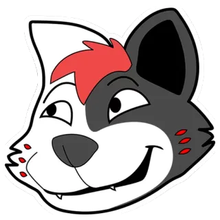 😊 животное, мультфильм, собака, пушистый, наклейка telegram sticker