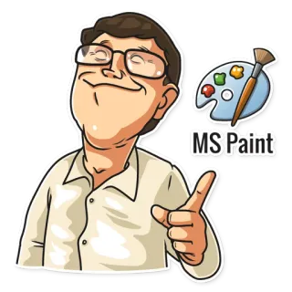 Bill Gates telegram stickers