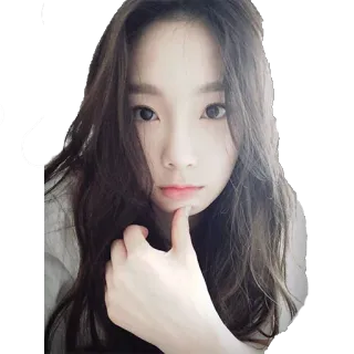 👍 donna, ritratto, ragazza, viso, coreana, bellezza, cantante telegram sticker