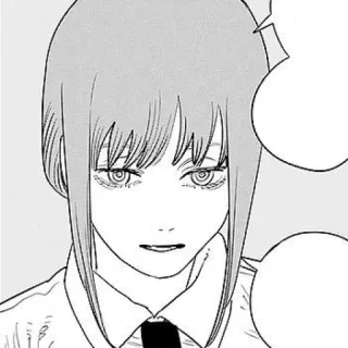 😐 Makima Chainsaw Man anime, manga, makima, chainsaw man, character, illustration telegram sticker