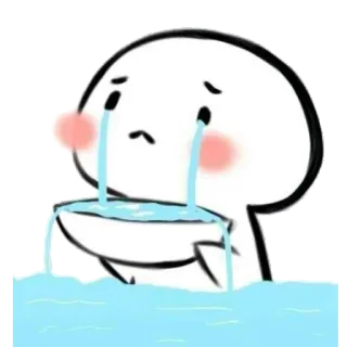 😭 плач, грустный, эмоция, мультфильм, слезы, депрессия telegram sticker