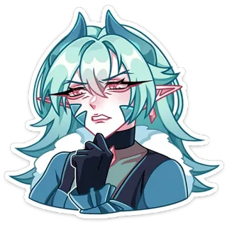 🤔 アニメ, キャラクター, ステッカー, イラスト telegram sticker