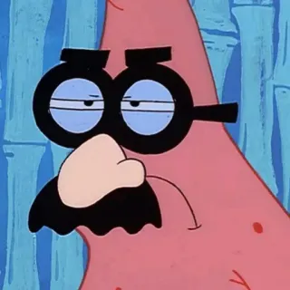 🍔 Patrick Star SpongeBob SquarePants Patrick Estrela, Bob Esponja, engraçado, desenho animado, disfarce whatsapp sticker