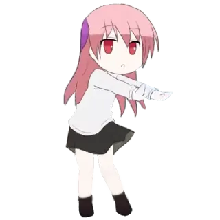 💃 anime, hoạt hình, cô gái, nhảy, chibi telegram sticker