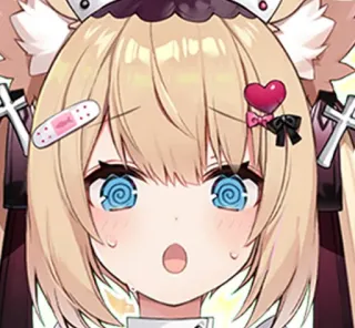 😰 Anime, Manga, Carino, Ragazza, Cartone animato, Kawaii telegram sticker