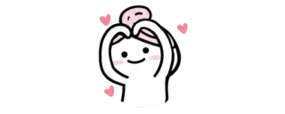 ✨ cartoni animati, carino, amore, cuore, adesivo telegram sticker