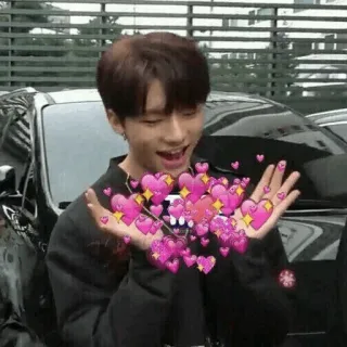💛 kpop, coeurs, amour, mignon, fan, acteur, artiste telegram sticker