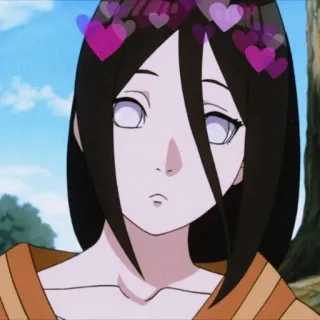 ❤️ Hanabi Hyuga Naruto アニメ, 漫画, 日向ハナビ, ナルト, ハート, かわいい, 女の子 telegram sticker