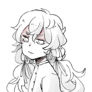 🤨 Anime, Manga, Dessin animé, Personnage, Illustration, Croquis telegram sticker
