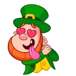 😍 leprechaun, irish, st. patrick's day, cartoon, character telegram sticker
