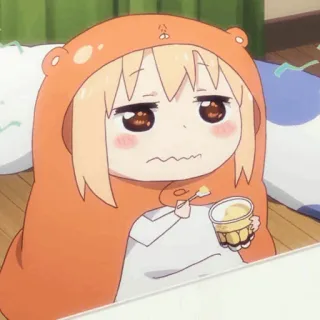 🍕 Umaru Doma Himouto! Umaru-chan anime, manga, umaru, cute, girl, himouto telegram sticker