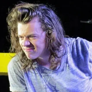 😣 Harry Styles singer, celebrity, music, portrait telegram sticker