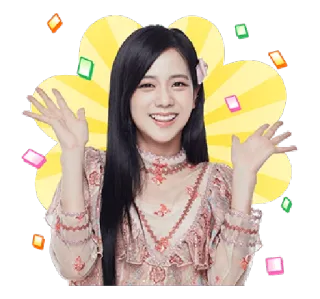 🤗 Jisoo kpop, jisoo, blackpink, ídolo, celebridad, cantante, sonriendo, asiática telegram sticker