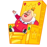 King telegram stickers