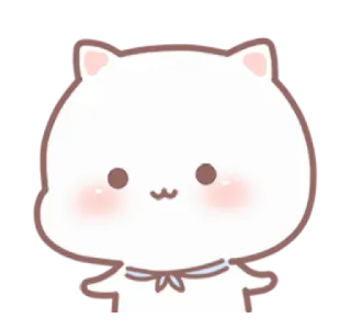 💗 gato, lindo, kawaii, animal, sticker, mascota, dibujo animado telegram sticker