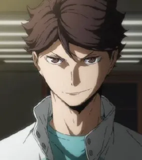 🌟 Oikawa Tooru Haikyuu!! anime, haikyuu, oikawa tooru, character, manga telegram sticker