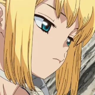 💈 Anime, Blond, Mädchen, Charakter telegram sticker