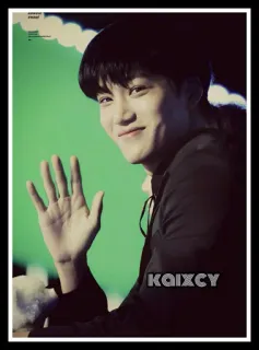 👋 KAIXCY portrait, man, greeting, kpop telegram sticker