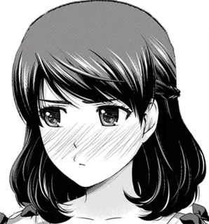 🙎‍♀️ anime, manga, girl, portrait, cartoon, character, illustration telegram sticker