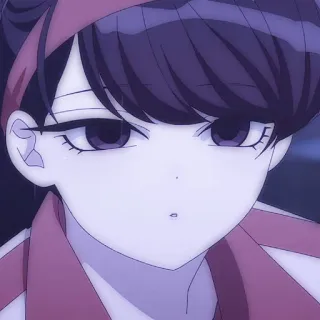 ☂️ Komi Shouko Komi Can't Communicate Anime, Chica, Komi Can't Communicate, Komi Shouko, Linda, Manga telegram sticker