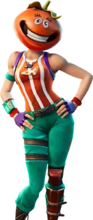 🍅 Tomatohead Fortnite fortnite, tomatohead, videogioco, personaggio telegram sticker