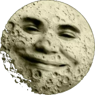 🌚 Mond, Gesicht, Lustig, Meme, Gruselig, Seltsam whatsapp sticker